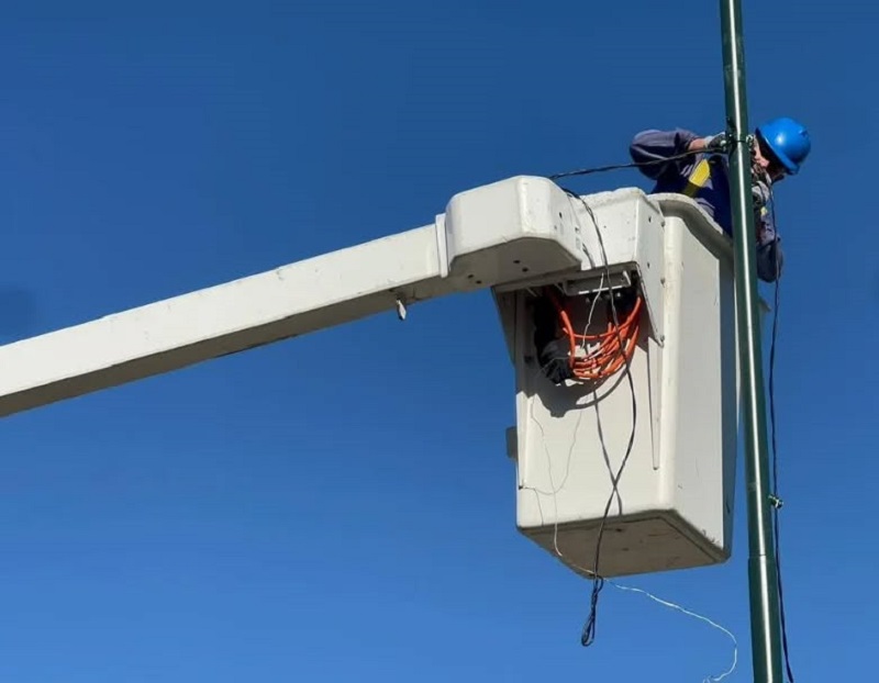 Nuevas luminarias LED en barrio San Cayetano de Morteros